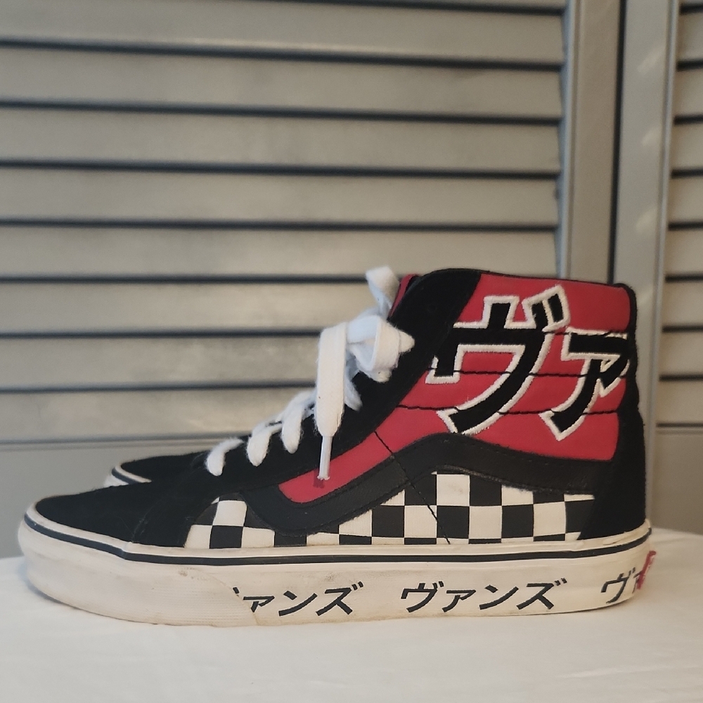 Vans Sk8-hi Japanese Type Canvas Suede Checkered Unisex